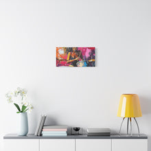 Load image into Gallery viewer, Colorful Drummer Canvas Art Print, Modern Wall Decor, Music Lover Gift, Vibrant Home Accent, Jazz Art Piece, Unique Gift Idea