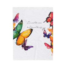 Load image into Gallery viewer, Butterfly Plush Blanket