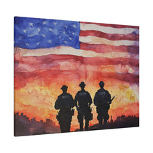 Load image into Gallery viewer, Inspirational Police Wall Art Canvas - Support Our Heroes