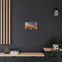 Load image into Gallery viewer, Vibrant Pet Lovers Canvas Art - Rainbow Bridge Design
