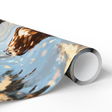 Load image into Gallery viewer, Charming Holiday Wrapping Paper Featuring Family in Winter Wonderland