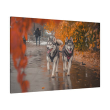 Load image into Gallery viewer, Husky Wall Art Canvas - Autumn Vibes Home Decor