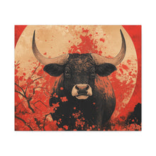 Load image into Gallery viewer, Lunar Year of the Ox - Stretched Matte Print for Home Decor