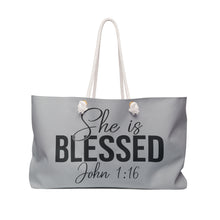 Load image into Gallery viewer, She is Blessed Weekender Bag