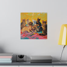 Load image into Gallery viewer, Colorful Cat Canvas Art - Vibrant Cat Portraits for Cat Lovers