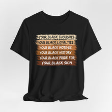Load image into Gallery viewer, Empowerment Black Pride Tee - Unisex Jersey Short Sleeve