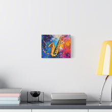 Load image into Gallery viewer, Colorful Saxophone Canvas Art - Vibrant Jazz Wall Decor