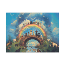 Load image into Gallery viewer, Rainbow Bridge Dog Canvas Artwork - Pet Lovers Home Decor