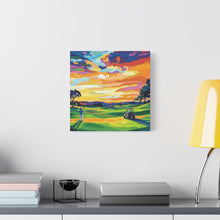 Load image into Gallery viewer, Vibrant Golf Sunset Canvas Art