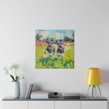 Load image into Gallery viewer, Playful Schnauzer Dogs Canvas Art