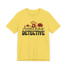 Load image into Gallery viewer, Armchair Detective Tee - Unisex Jersey Short Sleeve Shirt for Mystery Lovers