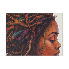 Load image into Gallery viewer, Grounded Woman of Color Matte Canvas, Stretched, 0.75"