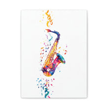 Load image into Gallery viewer, Vibrant Saxophone Canvas Wall Art - Perfect for Music Lovers