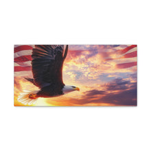 Load image into Gallery viewer, Eagle Sunset Canvas Wall Art - Patriotic Home Decor
