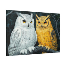 Load image into Gallery viewer, Owl Lovers Matte Canvas Print - Stretched Wall Art