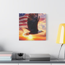 Load image into Gallery viewer, Patriotic Eagle Canvas Wall Art