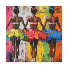 Load image into Gallery viewer, Vibrant Ballet Canvas Art, Colorful Wall Decor for Dance Lovers, Stylish Home Decor, Gift for Dancers, Ballerina Art Piece