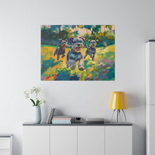 Load image into Gallery viewer, Vibrant Schnauzer Dogs Canvas Wall Art