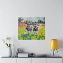 Load image into Gallery viewer, Playful Schnauzer Dogs Canvas Art