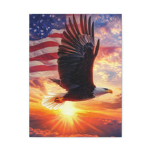 Load image into Gallery viewer, Patriotic Eagle Canvas Wall Art