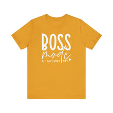 Load image into Gallery viewer, Boss Mode Unisex Jersey Tee - Motivational Short Sleeve Shirt for Entrepreneurs