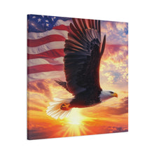 Load image into Gallery viewer, Patriotic Eagle Canvas Wall Art