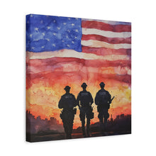 Load image into Gallery viewer, Inspirational Police Wall Art Canvas - Support Our Heroes
