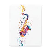 Load image into Gallery viewer, Vibrant Saxophone Canvas Wall Art - Perfect for Music Lovers