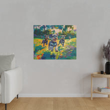 Load image into Gallery viewer, Vibrant Schnauzer Dogs Canvas Wall Art