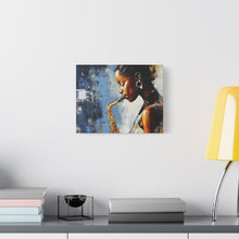 Load image into Gallery viewer, Saxophone Art Canvas, Music Lover Decor, Jazz Wall Art, Unique Gift for Musicians, Home Office Decoration, Inspirational Artwork