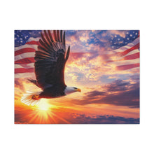 Load image into Gallery viewer, Eagle Sunset Canvas Wall Art - Patriotic Home Decor
