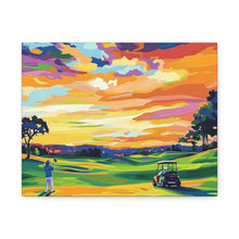 Load image into Gallery viewer, Vibrant Golf Sunset Canvas Art