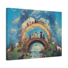 Load image into Gallery viewer, Rainbow Bridge Dog Canvas Artwork - Pet Lovers Home Decor