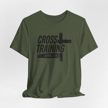 Load image into Gallery viewer, Faith Inspired Unisex Jersey Tee - 'Cross Training' with John 3:16