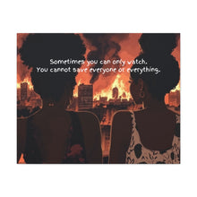 Load image into Gallery viewer, Inspirational Canvas Art – "Sometimes You Can Only Watch"