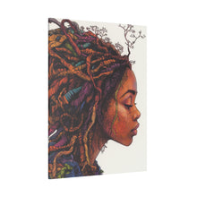 Load image into Gallery viewer, Grounded Woman of Color Matte Canvas, Stretched, 0.75"