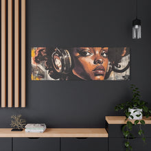 Load image into Gallery viewer, Artistic Matte Canvas Print - Stylish Woman with Headphones