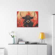 Load image into Gallery viewer, Lunar Year of the Ox - Stretched Matte Print for Home Decor