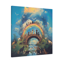 Load image into Gallery viewer, Rainbow Bridge Dog Canvas Artwork - Pet Lovers Home Decor