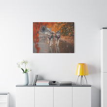 Load image into Gallery viewer, Husky Wall Art Canvas - Autumn Vibes Home Decor