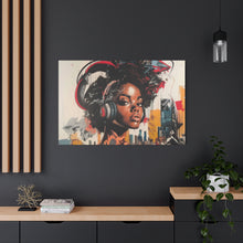 Load image into Gallery viewer, Urban Vibe Matte Canvas Print - Stylish Artwork for Music Lovers