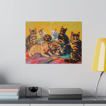 Load image into Gallery viewer, Colorful Cat Canvas Art - Vibrant Cat Portraits for Cat Lovers