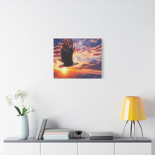 Load image into Gallery viewer, Eagle Sunset Canvas Wall Art - Patriotic Home Decor