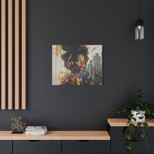 Load image into Gallery viewer, Urban Chic Canvas Art - Vibrant Female Portrait with Headphones
