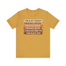 Load image into Gallery viewer, Empowerment Black Pride Tee - Unisex Jersey Short Sleeve