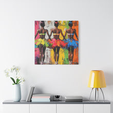 Load image into Gallery viewer, Vibrant Ballet Canvas Art, Colorful Wall Decor for Dance Lovers, Stylish Home Decor, Gift for Dancers, Ballerina Art Piece