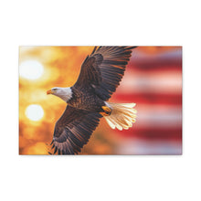 Load image into Gallery viewer, Eagle in Flight Canvas Art - 12x12 Stretched Wall Decor