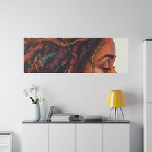 Load image into Gallery viewer, Grounded Woman of Color Matte Canvas, Stretched, 0.75"