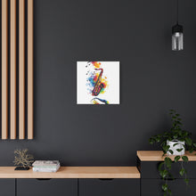 Load image into Gallery viewer, Vibrant Saxophone Art Canvas Print - Colorful Wall Decor