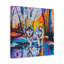 Load image into Gallery viewer, Husky Canvas Art